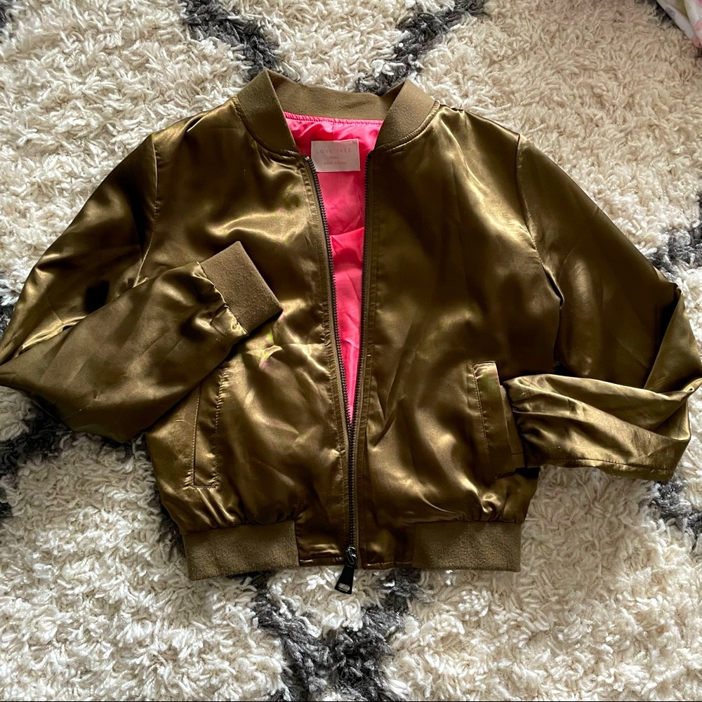 Satin bomber jacket